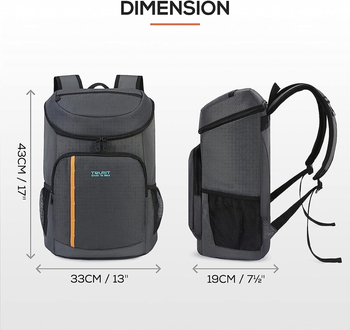 Ice Packs For Coolers Tourit Cooler Backpack 30 Cans Lightweight