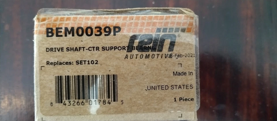 Cojinete de soporte central de eje de transmisión automotriz Rein CRP BEM0039P Foto 2 de 2