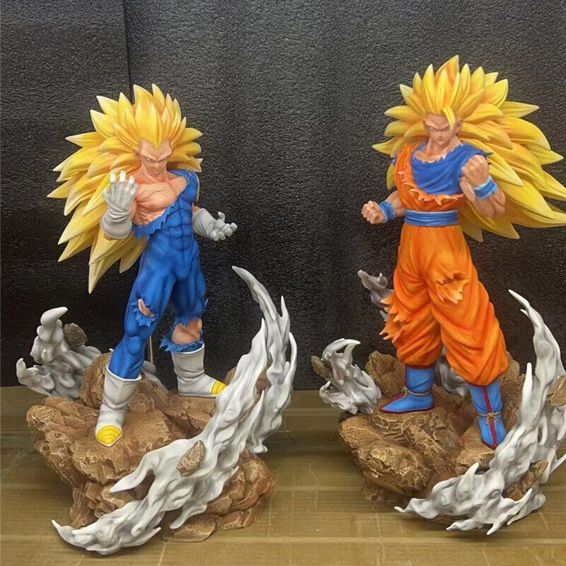 Super Saiyan 3 Goku & Vegeta Resin Kylin Studio Statue Dragon Ball