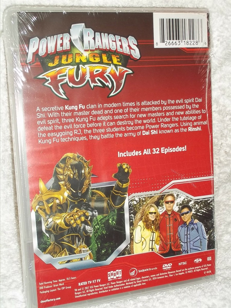 Power Rangers Jungle Fury (DVD, 2020, 4-Disc) karate martial arts