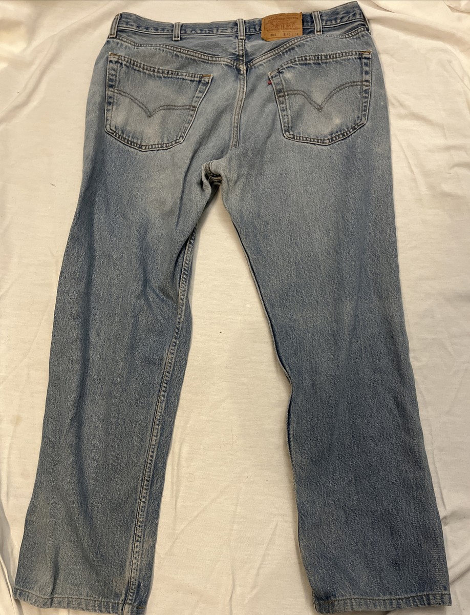 vintage 90's levis 501 jeans denim pants usa 37” Tag 40 | eBay