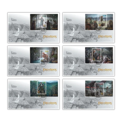 New Zealand 2022 Lord of the Rings Miniature Sheet First Day Cover FDC Set