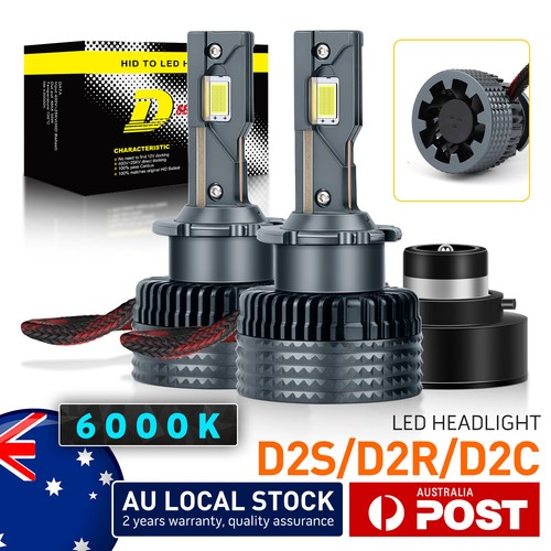 Kit 2 Ampoules LED D2S/D2R - Remplacement Xenon HID - 7000lm, 6000K, IP68 - Pour Phares Auto