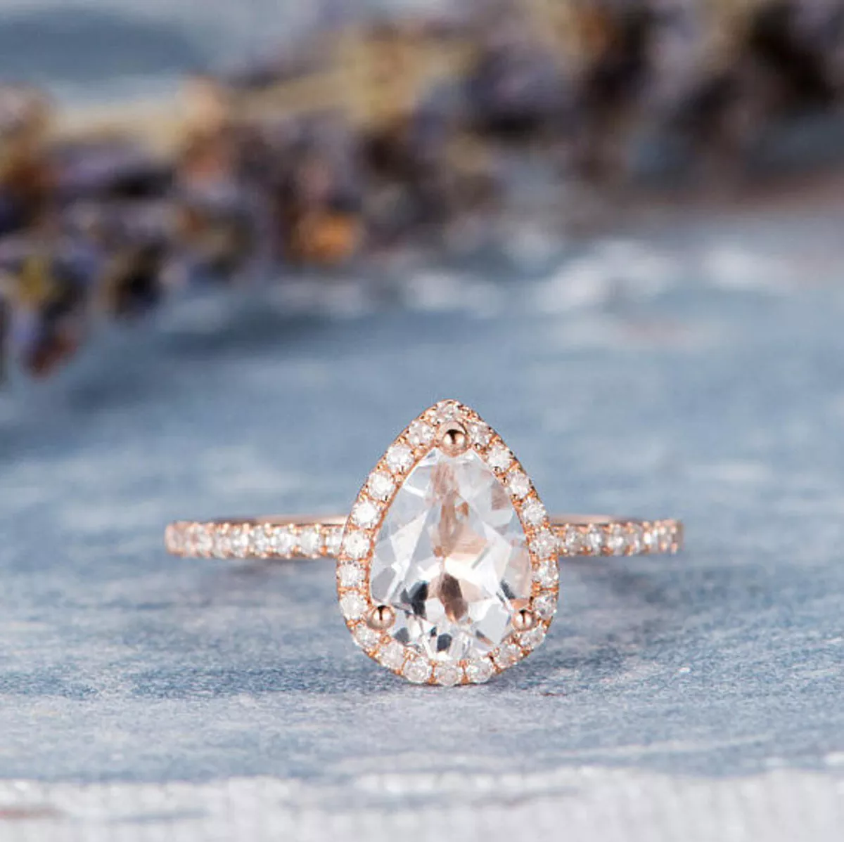 Silver engagement sales rings for her
