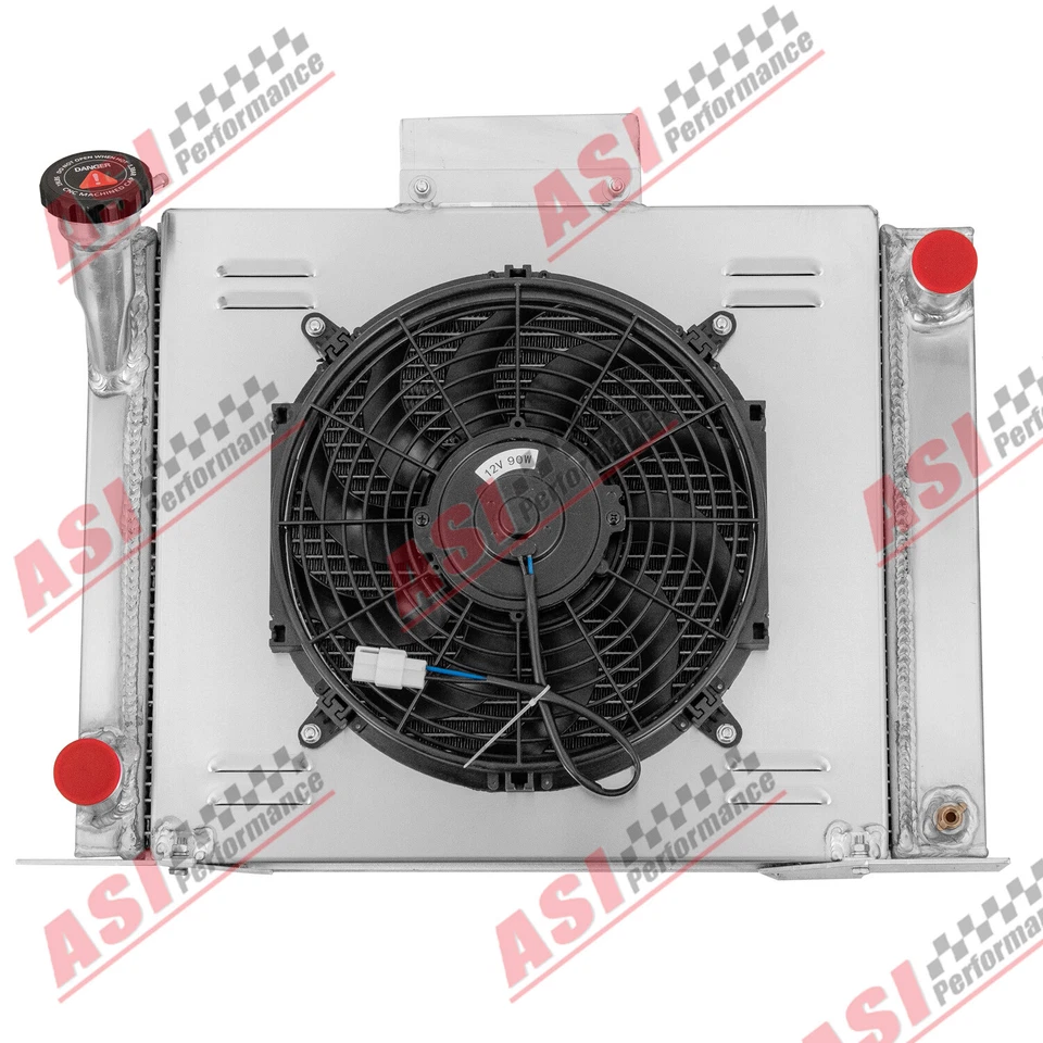 4ROW Aluminum Radiator+Shroud Fan Fit 1982-1994 Ford Ranger V8 Conversion Engine - Image 2 of 4