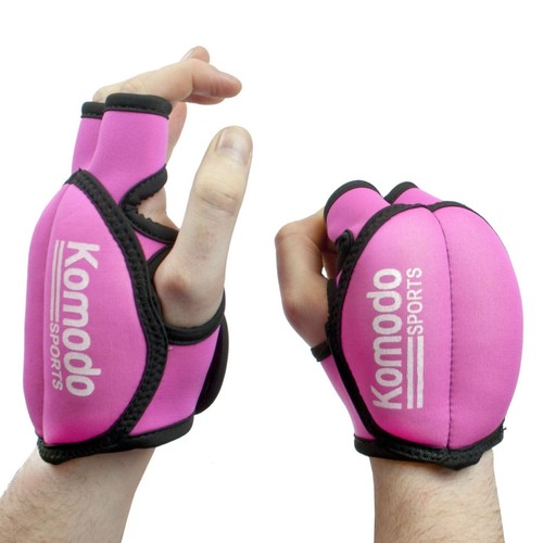 Gym Gloves & Ankle Straps - Weighted Neoprene, Pink or Black Options - Picture 16 of 28