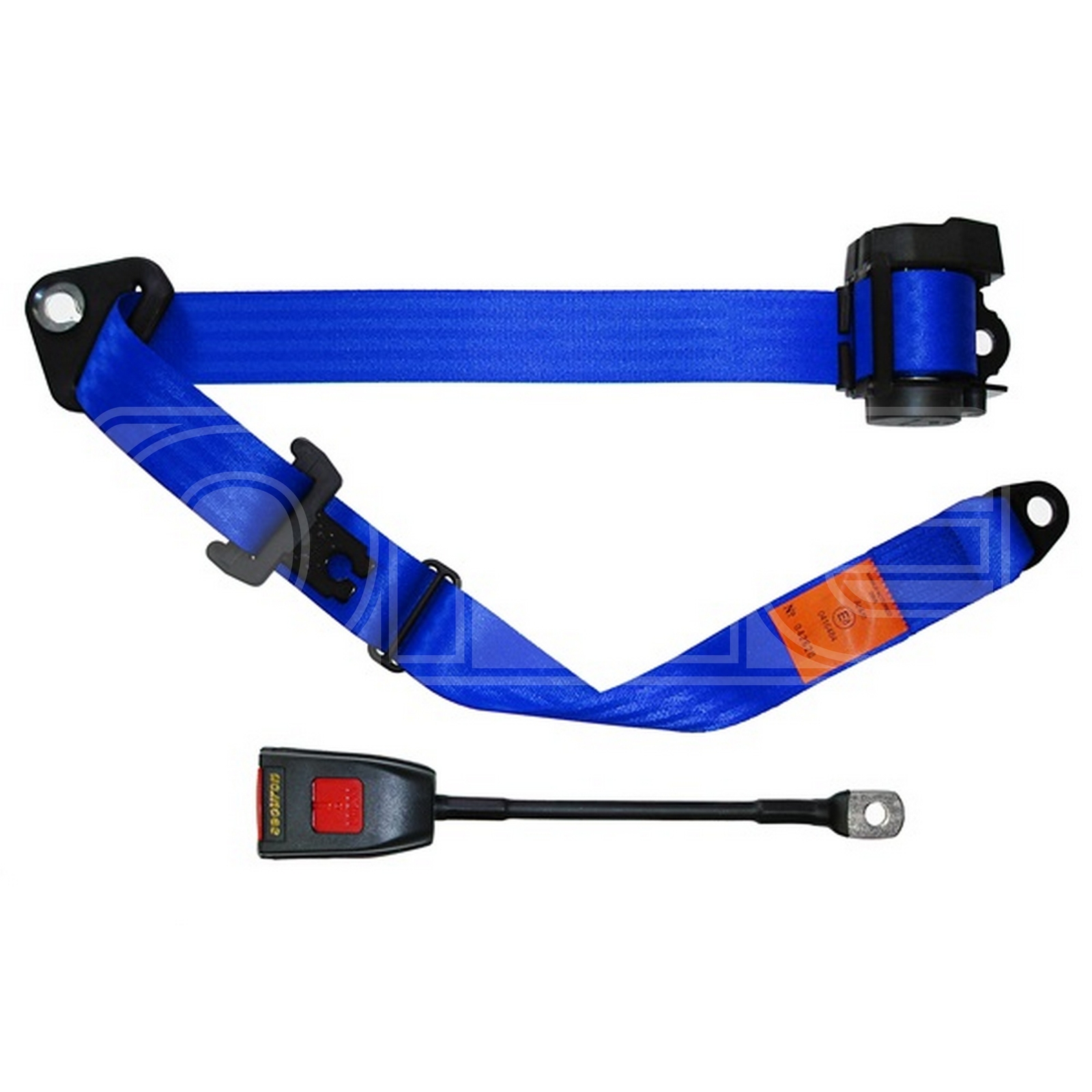 Auto Lap & Diagonal Seat Belt Blue - Twin Release Buckle - SECURON 500/30BLUE