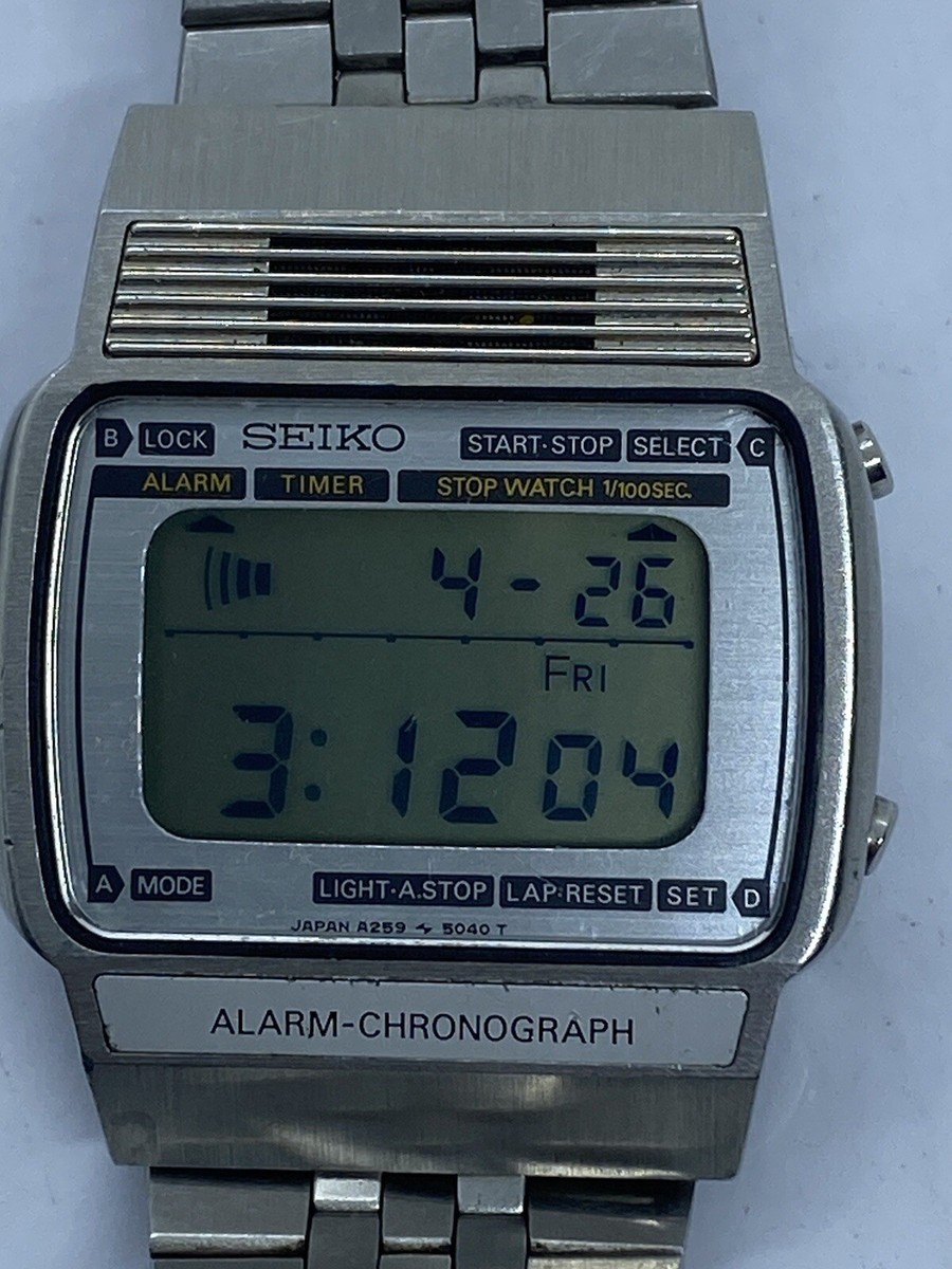 Wrist Watch Vintage Digital Seiko Watches Seiko Alarm Chronograph