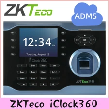 ZKTeco iClock360 ADMS TCP/IP Biometric Fingerprint Attendance System Time Clock