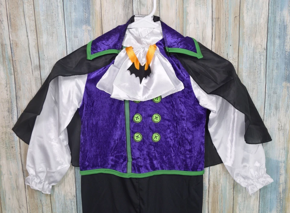 Mono y Capa Disfraz Halloween Drácula Vampiro Conde Cutie Bebé 18-24 Meses Foto 3 de 4