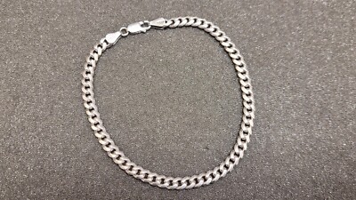 Signed Effy Sterling Silver Cuban Chain Bracelet