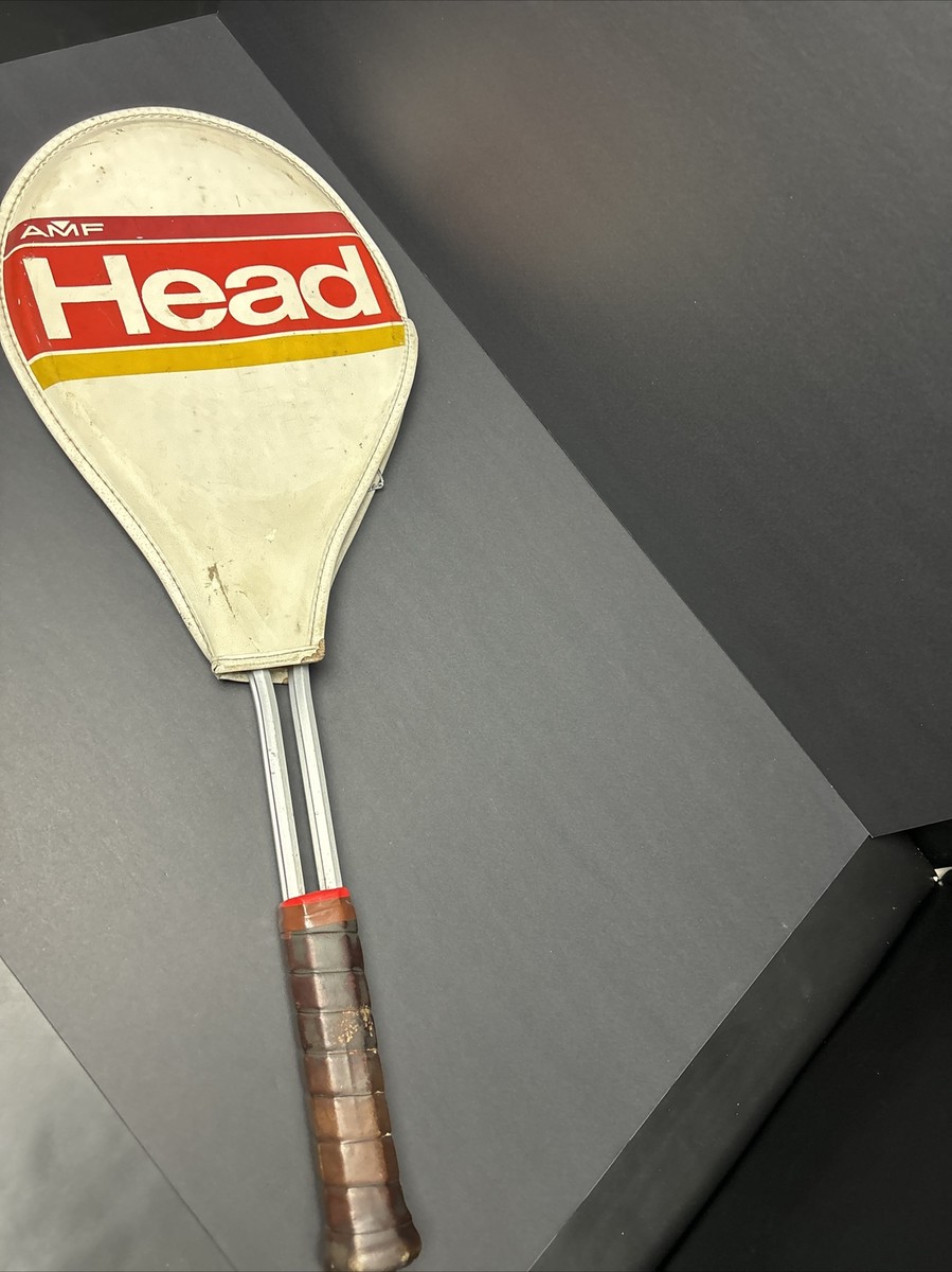 Vintage 1980's AMF Head Professional Tennis Racket Redhead