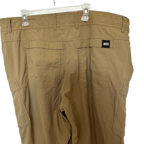 Rei CO-OP Pants Men's 40x30 Cargo Relaxed Fit Straight Leg Outdoor Hiking Brown - Picture 4 of 10