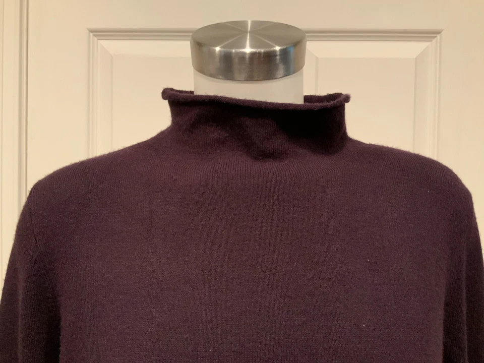 Suéter cuello alto suave morado oscuro French Connection cuello alto, talla grande Foto 2 de 4