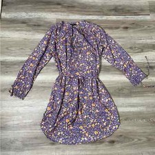 NWT J. Crew Tie-waist tunic beach dress in midnight floral Size Medium