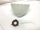 ANTIQUE INDUSTRIAL ART DECO PENDANT LIGHT FIXTURE  MILK GLASS SHADE With Fitter