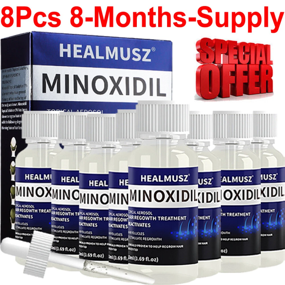 Minoxidil 5% Extra Strength Men Hair Regrowth Treatment Topical Solution 8 Month