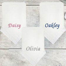 Baby Girl Boy Personalised Shawl Blanket Embroidered Name