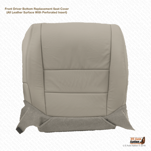 For 2007 Acura TL Driver Bottom Replacement Perforated Leather Seat