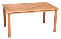 Merxx Gartentisch Tisch Eckig Santos, 150 X 90 Cm, Eukalyptusholz GeöLt, Braun