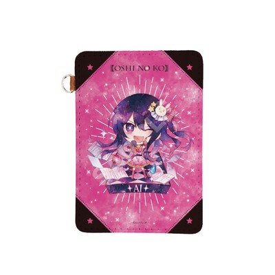 OSHI NO KO Character Art Eye Leather Pass Case 01