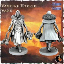 Vane the Vampire Hybrid | Male Dungeons & Dragons RKS3D 75mm