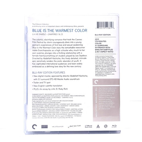 Blue is the Warmest Color (2013) | Blu-ray, Reg A | Criterion Collection, 2014 - Picture 3 of 6