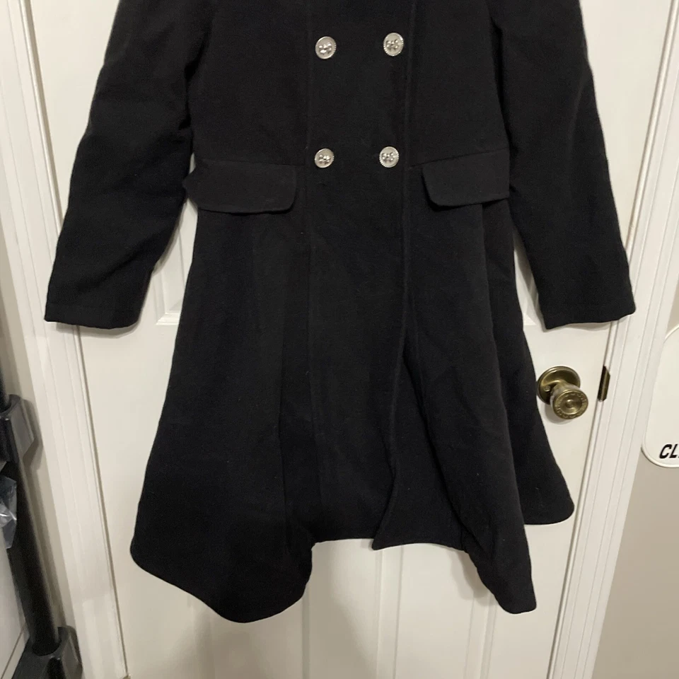 Rothschild Princess Coat w/Detachable Faux Fur Collar Black Youth XL (16) - Image 3 of 4
