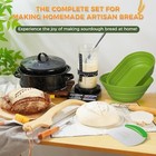 Sourdough Bread Baking Supplies 34 oz Sourdough Starter kit with Pot, 2 Silicone — photo 6