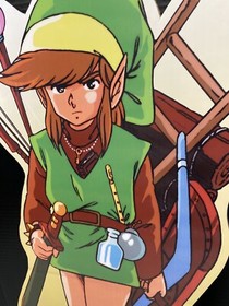 Legend Of Zelda Nes Standee 18x36&rdquo; Letrero de Pantalla Personalizado Nintendo