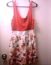 Windsor floral print dress with Lace Top size 5 juniors