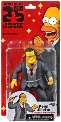 Penn Jillette The Simpsons 25 Th Anniversary 5 Inch Series 3 NECA