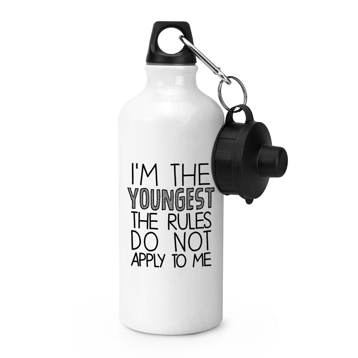 I'm The Youngest The Rules Do Not Apply To Me Sports Water Bottle Child Brother
