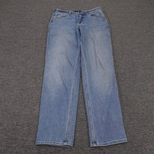 Hollister Ultra High-Rise Mom Jeans Juniors 11R Blue Medium Wash 30x27
