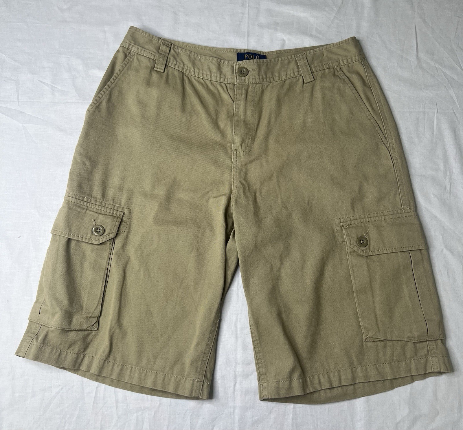 Polo Ralph Lauren Men’s / Boys Classic Chino Cargo Shorts Khaki Size 20
