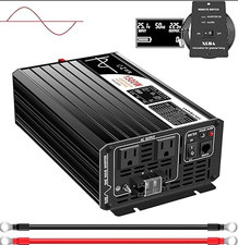 Xijia 1500W Power Inverter 48V to 120V Pure Sine Wave Inverter Surge 3000W Solar