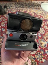 Polaroid SX-70 Land Camera, Sonar One Step Instant Camera Untested W/ Strap