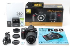 NEAR MINT Nikon D60 10.2MP Digital DSLR Camera VR Kit 18-55mm Lense From Japan