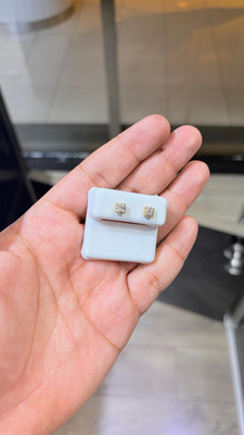 0.25 CT Natural Diamond Stud Earrings 10K Gold VS Dainty Screw Back Unisex Gift