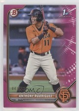 2022 Bowman Prospects Fuchsia Border 43/299 Anthony Rodriguez #BP-26 06p2
