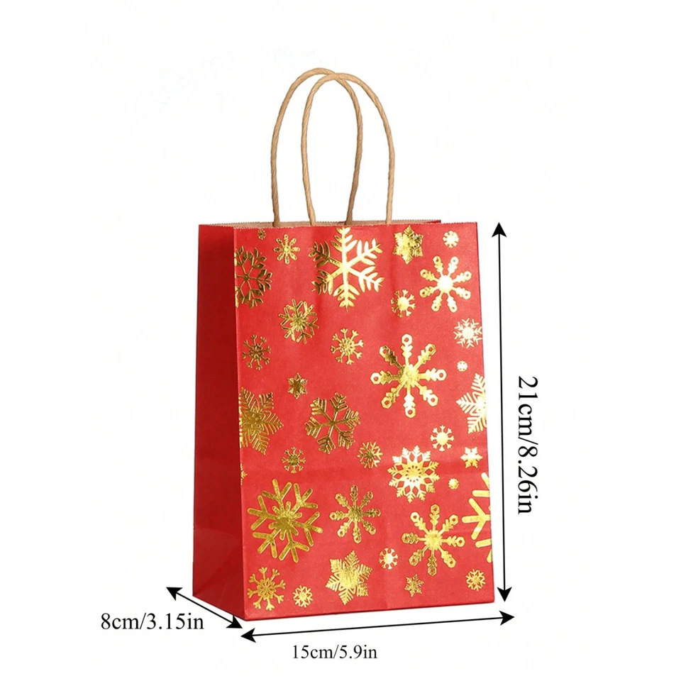 Bolsas de regalo de Navidad con asas Bolsas de compras de Navidad Bolsa de almacenamiento de Navidad Foto 2 de 4