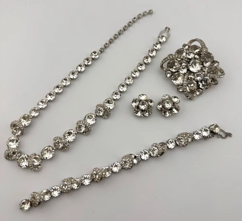 Eisenberg Costume Jewelry Lot Pin Earrings Bracelet Necklace Vintage