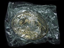 TE11144 NOS NFR  1981 NATIONAL FINALS RODEO  HESSTON COLLECTOR BELT BUCKLE