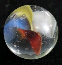 Vintage Marble - Marble King 4 Color Cats Eye Beach Ball St Mary .59"