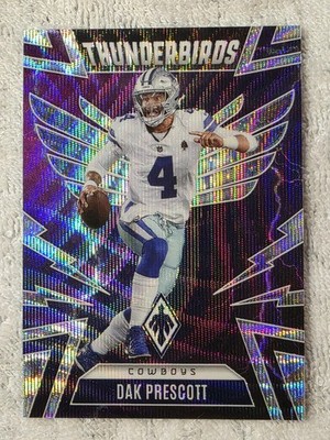 2025 Panini Phoenix Dak Prescott #14 Thunderbirds Silver Hyper /299 Cowboys