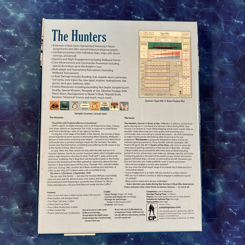 GMT Games The Hunters: German U-Boats at War, 1939-43 NIS - Picture 9 of 9