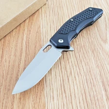 Rite Edge Dark Hive Folding Knife 3.25" 3Cr13 Steel Blade Textured ABS Handle