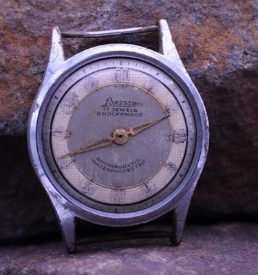 FORESTA GERMANY 17j CAL. EB 500 WRIST WATCH FOR REPAIR 29.4mm 16.2mm LUG (CN)