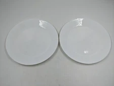 Two (2) Corelle Vitrelle White 10.25" Dinner Plate
