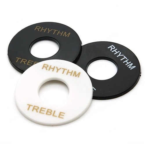 5x schwarz/gold LP Gitarre Kippschalter Unterlegscheibe Rhythmus Höhen Ring für Les Paul - Bild 5 von 37